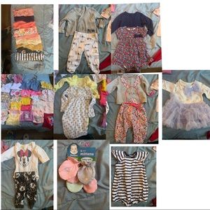 Baby Girl clothes ranging from NB to 0-3 months